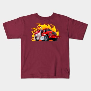 Cartoon firetruck Kids T-Shirt